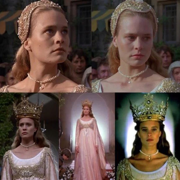 The Princess Bride Buttercup Natural Pearls Pearl Drop Necklace Handmade Replica - Picture 2 of 15